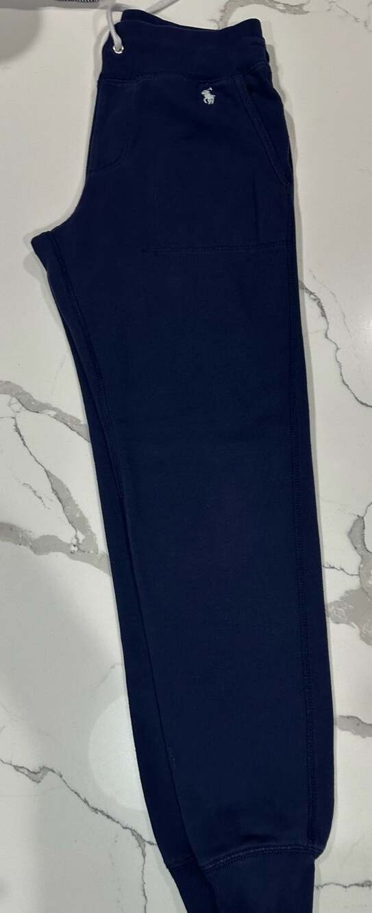 Polo Ralph Lauren Joggers Size XS Blue Sweatpants Cuffed Fleece